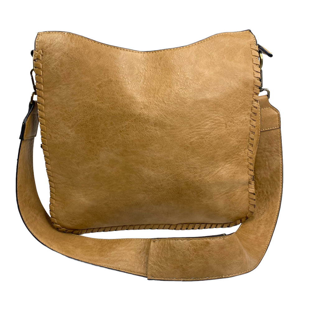 Jen & Co Nina Mocha Crossbody Bag Braided Hobo Purse